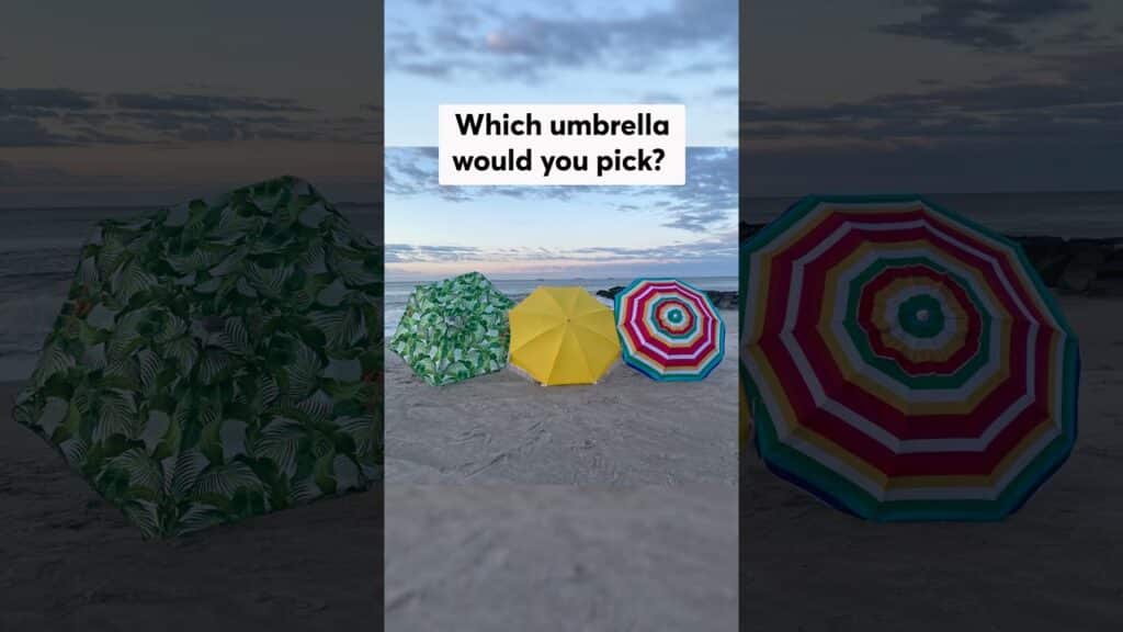 Which Beach Umbrella Would You Pick? #shorts 1