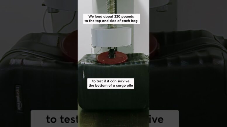 Luggage Weight Load Test #Shorts 1